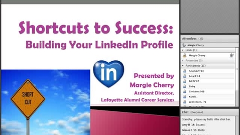 Thumbnail for entry Lunch &amp; Learn -Shortcuts to a Successful LinkedIn Profile