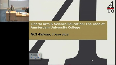 Thumbnail for entry Liberal Arts &amp; Science Education: The Case of Amsterdam University College - Marijk van der Wende