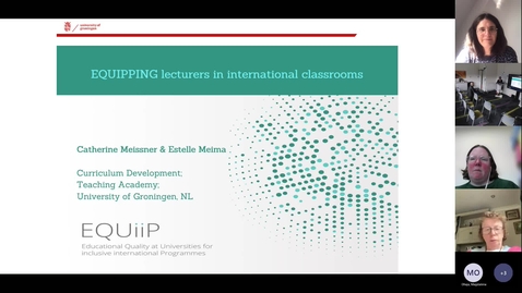 Thumbnail for entry EQUIPPING lecturers in international classrooms