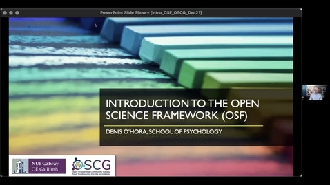 Thumbnail for entry OSCG Cafe: Introduction to the OSF for the Open Scholarship Community Galway