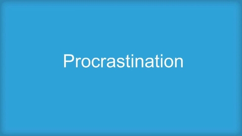 Thumbnail for entry SCS Asks About...Procrastination