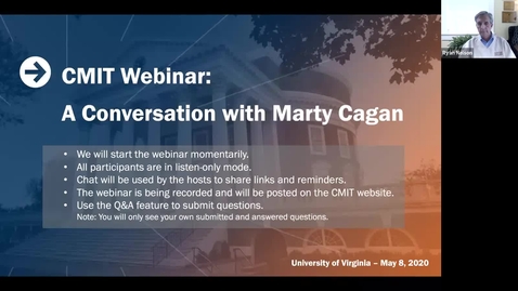 Thumbnail for entry A Conversation with Marty Cagan, Founder of the Silicon Valley Product Group and Author of &quot;INSPIRED: How to Create Tech Products Customers Love&quot;