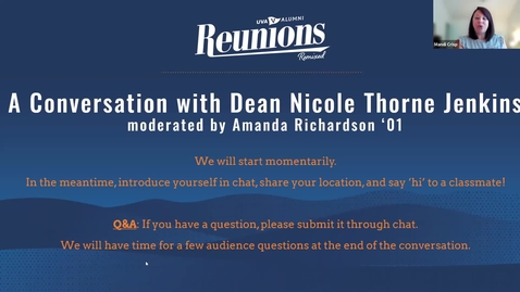 Thumbnail for entry Reunions Remixed: A Conversation with Dean Nicole Thorne Jenkins