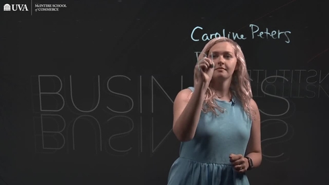 Thumbnail for McIntire Business Institute -- Caroline Peters