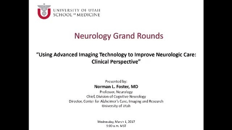 Thumbnail for Using Advanced Imaging Technology to Improve Neurological Care: Clinical Perspective, MRI Biomarkers, and Molecular Imaging