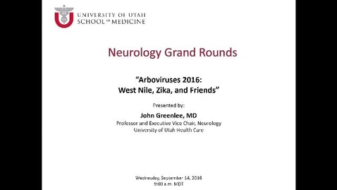 Thumbnail for Arboviruses 2016: West Nile, Zika, and Friends