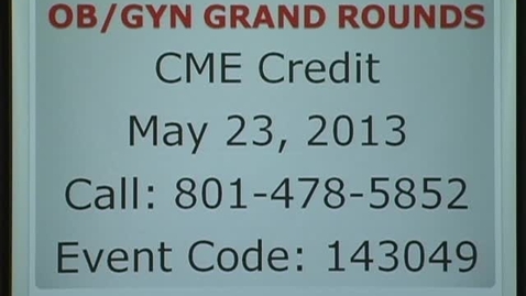 Thumbnail for 05/23/13 - Jessie Dorais - Basic Concepts in Epigenetics