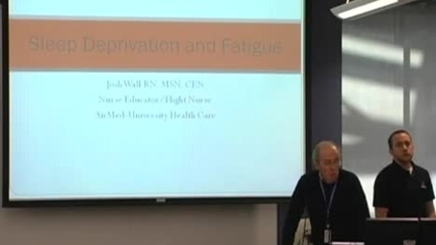 Thumbnail for Sleep deprivation &amp; fatigue November 16, 2011