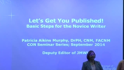 Thumbnail for Let's Get You Published! Basic steps for the novice writer