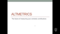 Video 8 Altimetrics