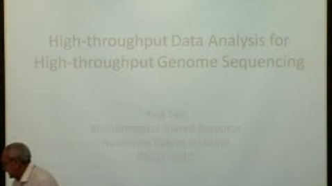 Thumbnail for entry High Throughput Data Analysis for High Throughput Genome Sequencing | Ying Sun, PhD. | 2012-09-27