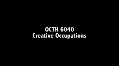 Thumbnail for entry Creative Occupations