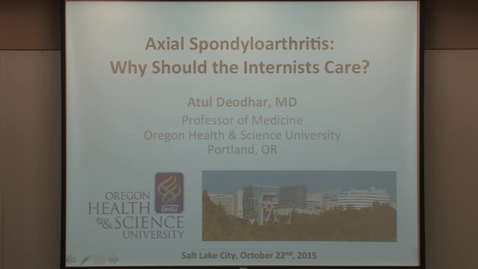 Thumbnail for Axial spondyloarthritis: why should the internists care?
