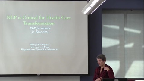 Thumbnail for BMI Graduate Seminar - Wendy Chapman