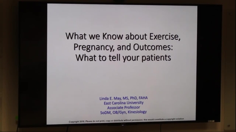 Thumbnail for What we know about exercise, pregnancy, &amp; outcomes: What to tell your patients