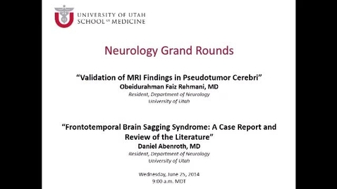 Thumbnail for Validation of MRI Findings in Pseudotumor Cerebri