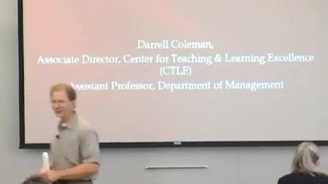 Thumbnail for 10/01/10 - Darrell Coleman