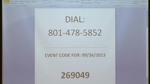 Thumbnail for 09/26/13 - Donna Dizon-Townson - Opioid use/Abuse/Dependency &amp; Pregnancy: The Changing face