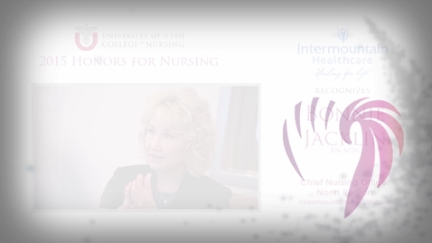 Thumbnail for entry Bonnie Jacklin Intermountain Healthcare Honoree 
