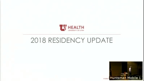 Thumbnail for 6/6/18 State of the Residency