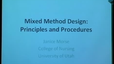 Thumbnail for Untangling Mixed Method Designs