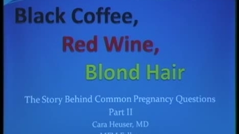 Thumbnail for Black coffee, red wine, blond hair