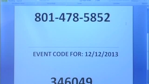 Thumbnail for 12/12/13 - Ahmad Omar Hammond - Updates in Infertility Care