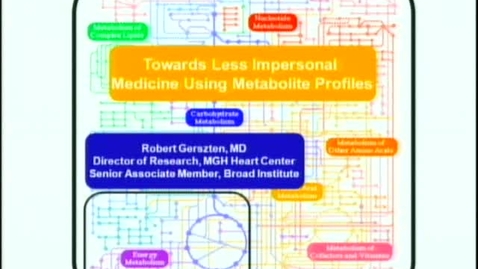 Thumbnail for 03/29/12 - Towards Personalized Medicine Using Metabolite Profiles