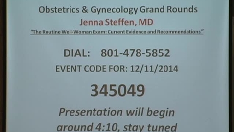 Thumbnail for The Routine Well Woman Exam