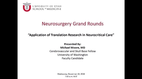 Thumbnail for Application of Translation Research in Neurocritical Care
