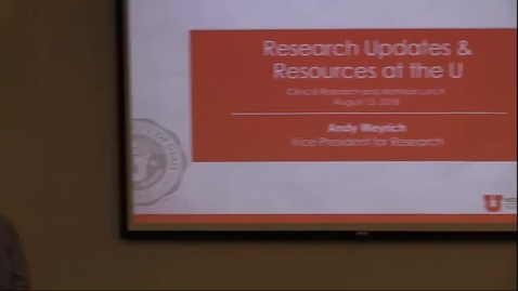 Thumbnail for Research update &amp; resources at the U