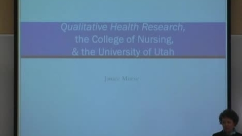 Thumbnail for entry Qualitative Health Research