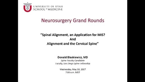 Thumbnail for Neurosurgery Grand Rounds 05-10-2017