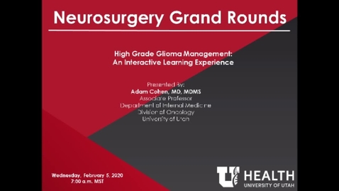 Thumbnail for High Grade Glioma Management: An Interactive Learning Experience