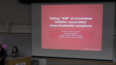 Thumbnail for Taking &quot; AIM&quot; at aromatase inhibitor-associated musculoskeletal symptoms