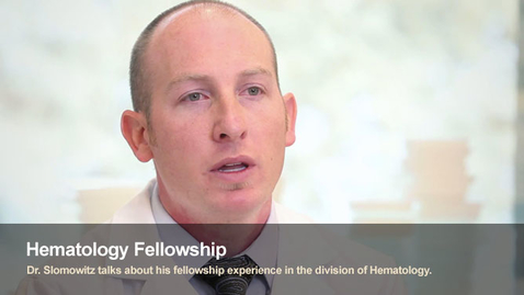 Thumbnail for Samuel Slomowitz -Hematology Fellow