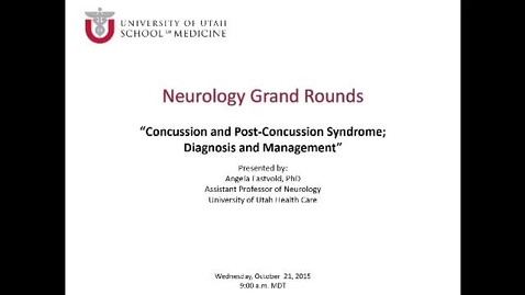 Thumbnail for Concussion &amp; Post-Concussion Syndrome; Diagnosis &amp; Management