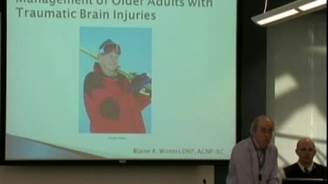 Thumbnail for Management of older adults with traumatic brain injuries March 21, 2012