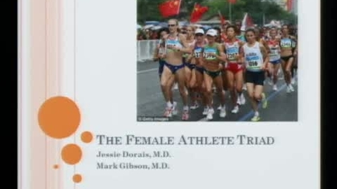 Thumbnail for The female athlete triad