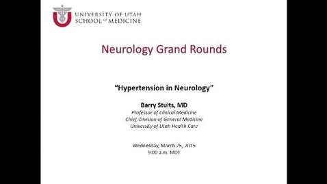 Thumbnail for Hypertension in Neurology