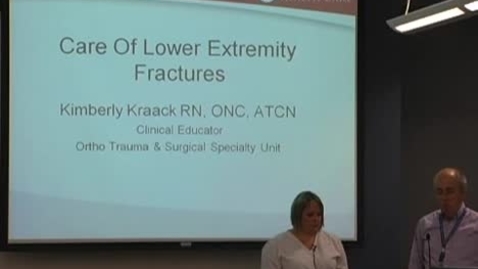 Thumbnail for Care of lower extremity fractures September 11, 2012