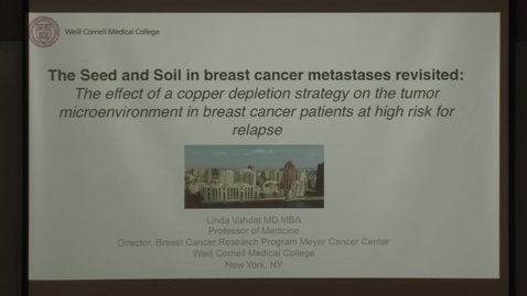 Thumbnail for entry The seed &amp; soil in breast cancer metastases revisited