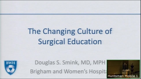 Thumbnail for 5/8/19 The Changing Culture of Surgical Training