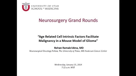 Thumbnail for Neurosurgery Grand Rounds 011514