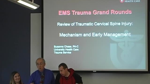 Thumbnail for Review of traumatic cervical spine injury November 14, 2012