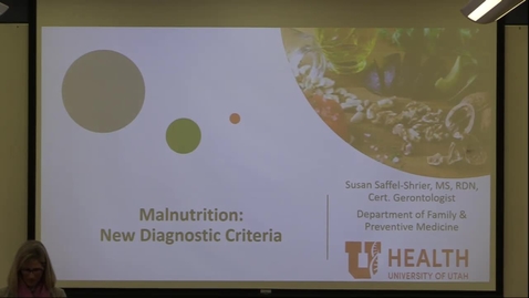 Thumbnail for Malnutrition: new diagnostic criteria