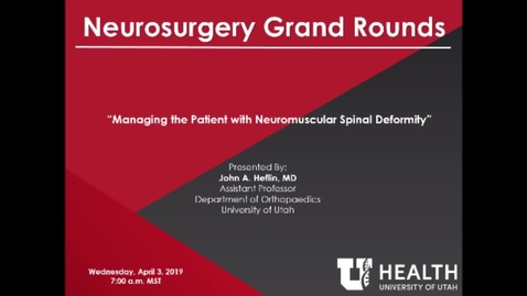 Thumbnail for Managing the Patient with  Neuromuscular Spinal Deformity