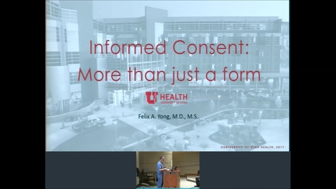 Thumbnail for 12/18/19 Topic: Informed Consent