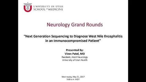 Thumbnail for Next Generation Sequencing to Diagnose West Nile Encephalitis in an Immunocompromised Patient / Communication: The Heart and Art of Neurology. / Amyloid Angiopathy: An Unknown Contraindication to Tissue Plasminogen Activator
