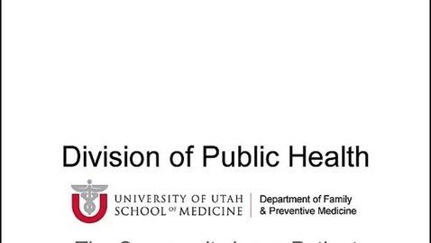 Thumbnail for Role of the State Epidemiologist in the State of Utah